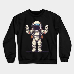 Astronaut In Space Crewneck Sweatshirt